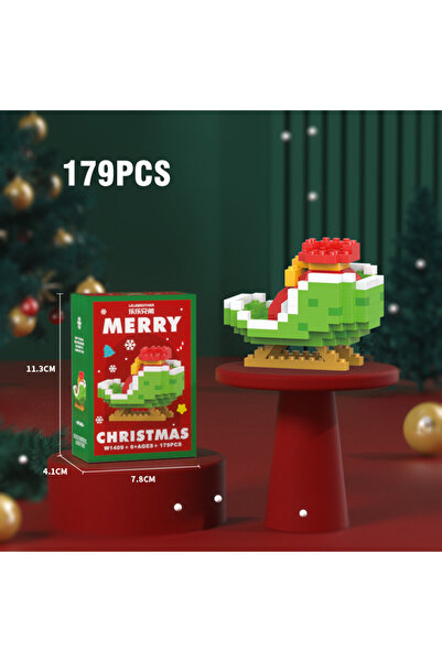 Choice3 179PCS DIY Christmas Building Blk Snowman Elk Santa Claus Model Micro...