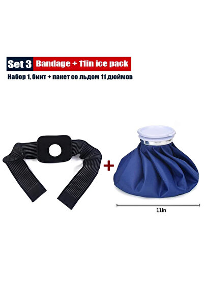 Choice6 Set 3-2Pcs Professional Ice Bag Bandage with Reusable Ice Bag Pack fo...
