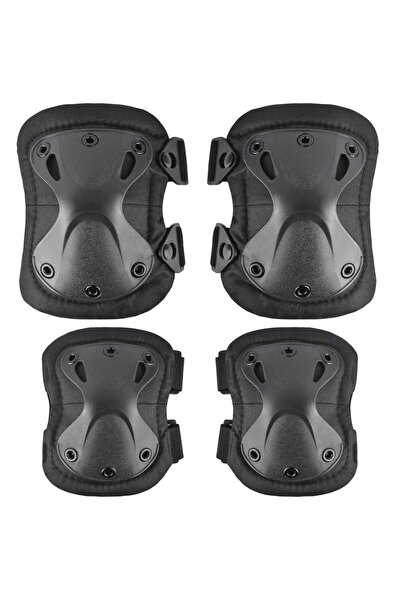 Choice1 مجموعة واقيات الركبة والمرفق التكتيكية السوداء للعبة CS Paintball الخ...