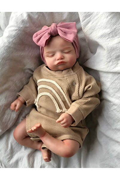 Choice شعر ناعم مرسوم يدويًا، لون بشرة ثلاثي الأبعاد مع عروق، دمية روزالي نائ...