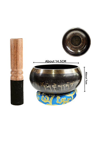 Choice About 14.5cm Tibetan Singing Bowl Set 8.5~20CM Size Optional Scripture...