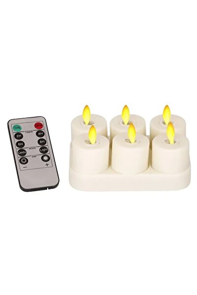 Choice 1 set 6Pcs LED Candle Lamp Rechargeable Creative Flickering Simulation...