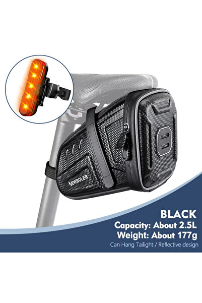 Choice BAG044-305 NEWBOLER 1.5L/2.5L Waterproof Bicycle Saddle Bag MTB Road B...