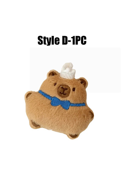 Choice 140331-Style D-1PC Cartoon Capybara Pendant Decoration Soft Plush Brea...