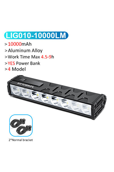 Choice مصباح دراجة أمامي LIG010 من نيوبولر، بقوة 4500 لومن، وبطارية 14000 ملل...
