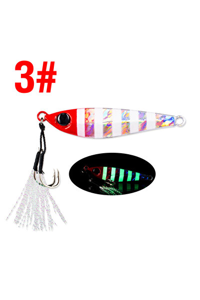 Choice طعم غاطس معدني لامع صلب، 40 غرام، 3 قطع، قطعة واحدة، 10 غرام/20 غرام/3...