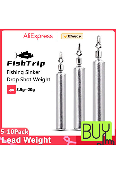 Choice ١٠ قطع من أثقال صيد الأسماك FishTrip بوزن ٧ غرامات، ٥-١٠ قطع من أثقال ...
