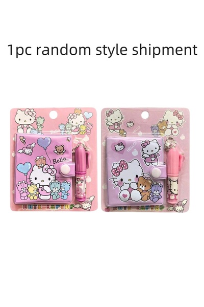 Choice قطعة واحدة عشوائية من 1/4 قطع دفتر ملاحظات هيلو كيتي صغير الحجم، دفتر ...