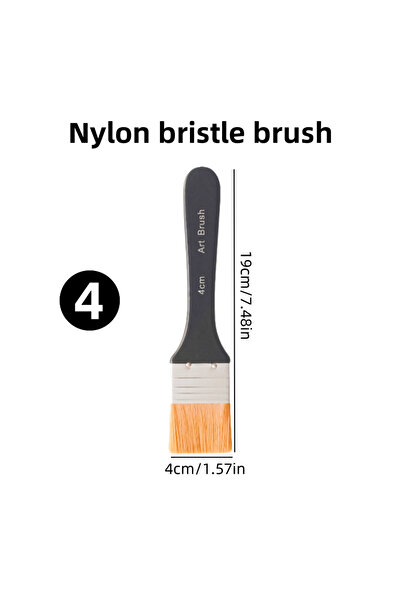 Choice 4cm Nylon watercolor paint brush board brush Art Color Acrylic wall pa...