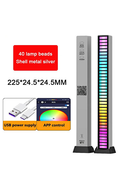 Choice 40LED A USB APP RGB LED Strip Light Music Sound Control Pickup Rhythm ...