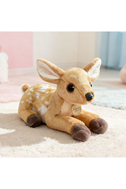 Choice A 25CM Simulation Fawn Plush Toys Soft Stuffed Cartoon Animal Doll Cut...