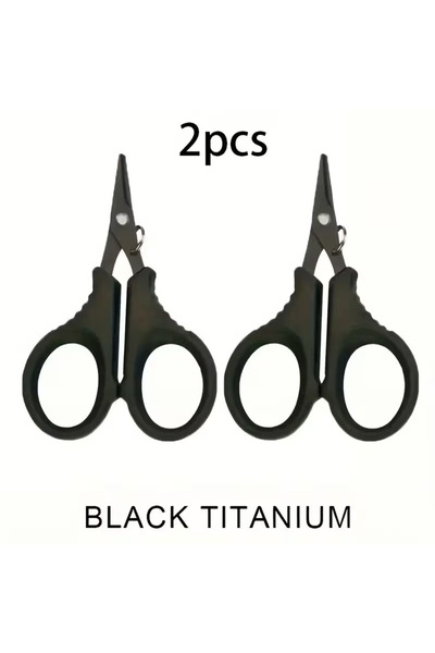 Choice مقص صيد شديد التحمل، أسود اللون، قطعتان، حواف مسننة مانعة للانزلاق، من...