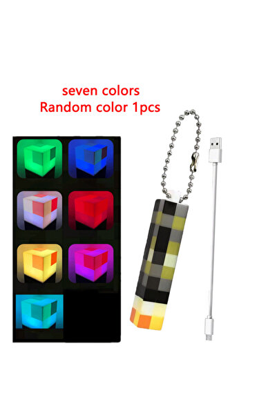 Choice1 Seven Colors MC Games Mini Peripheral Torch LED Light keychain Pendan...