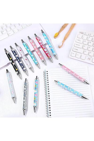 Choice ٦ أقلام حبر جاف قابلة للسحب على شكل أسنان (٦ أو ١٢ قلمًا)، هدايا مرحة ...