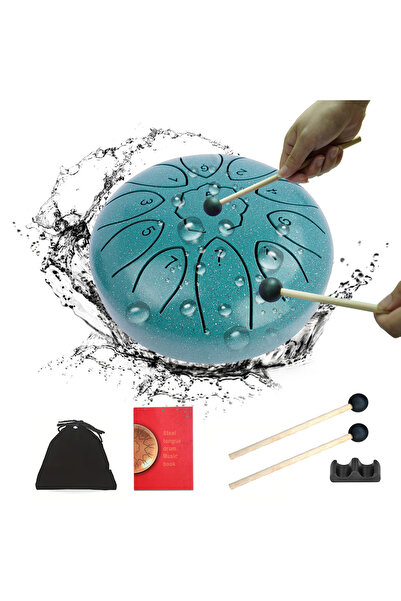 Choice طبلة مطر خضراء من دوزلي، 11 نغمة، 6 بوصات، للاستخدام الخارجي في الحديق...