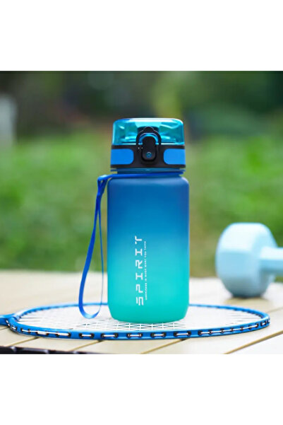 Choice زجاجة مياه رياضية متدرجة الألوان باللونين الأزرق والأخضر، سعة 500 مل أ...