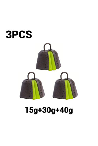 Choice 3PCS 15g 30g 40g Carp Fishing Lead Weights | 3oz Sinker Weights (3-Pac...