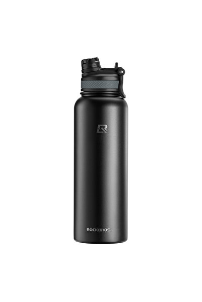 Choice3 1200ml black RKBROS Cycling Water Bottle Thermal Drinkware Vacuum Fla...
