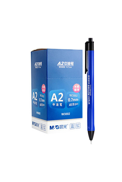 Choice قلم حبر جاف أزرق، 40 قلمًا، مقاس A2، مريح، 0.7 مم، عبوة إعادة تعبئة، أ...