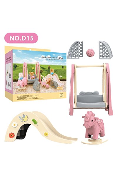 Choice D15 Forest Family Reindeer Rabbit Panda Animal Simulation Dollhouse Fu...