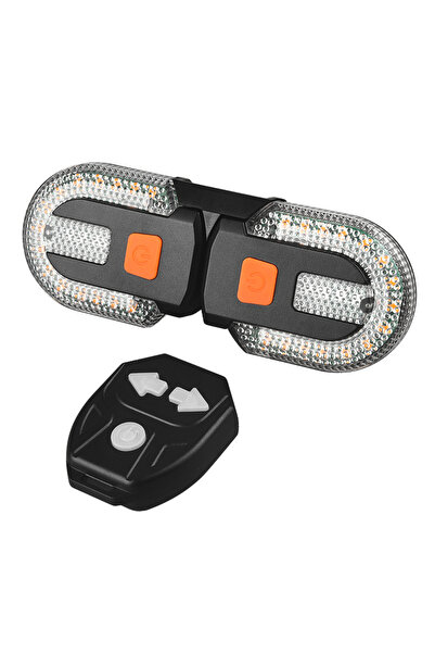 Choice FY-1825 Bike Turn Signal Rear Light USB Rechargeable Wireless Back LED...