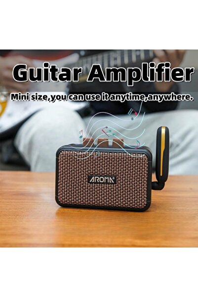 Choice مضخم صوت جيتار Aroma AG-04 بقوة 5 واط، مكبر صوت مزدوج مع بلوتوث لاسلكي...