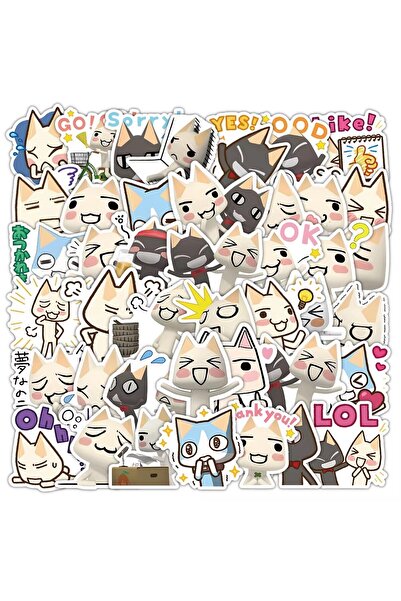 Choice ٥٠ قطعة من ملصقات إينوي تورو اللطيفة، ملصقات قطة كرتونية مضحكة، ملصقات...