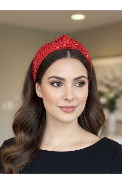 HALHALMILL Kırmızı Pullu Puantiyeli Tasarım Taç