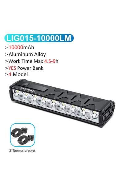 Choice مصباح دراجة أمامي LIG015 من نيوبولر، بقوة 4500 لومن، وبطارية 14000 ملل...