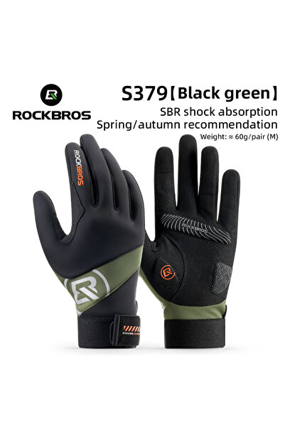 ROCKBROS قفازات ركوب الدراجات XL S379، قفازات دافئة ومقاومة للرياح، قفازات تغ...