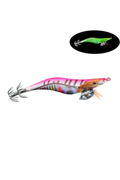 Choice روبيان خشبي مضيء كامل الجسم، 12 سم، 14 غرام، طعم صناعي ملون على شكل حب...