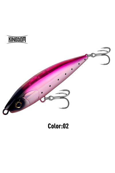 Kingdom طعم صيد عائم على شكل عصا، 175 مم، 99 غرام، طعم صناعي على شكل قلم رصاص...