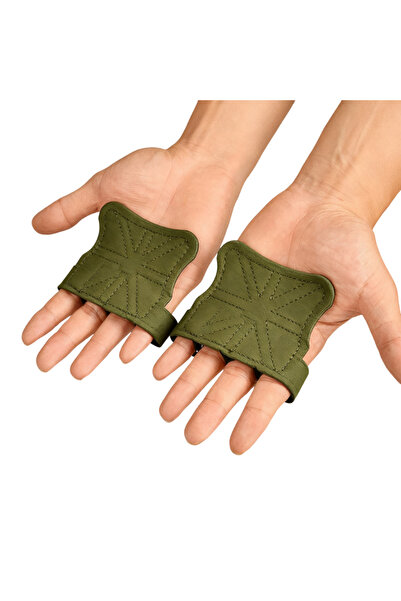 Choice قفازات رياضية خضراء عسكرية بأربعة أصابع، قابلة للتهوية، مانعة للانزلاق...