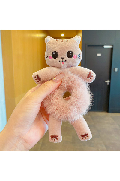 Choice 3 ربطات شعر قطيفة على شكل ضفدع وباندا لطيفة للبنات، ربطة شعر مرنة على ...