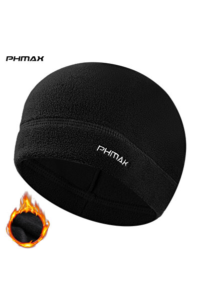 Choice قبعة شتوية سوداء من الصوف من PHMAX، قبعة دافئة لركوب الدراجات والجري و...