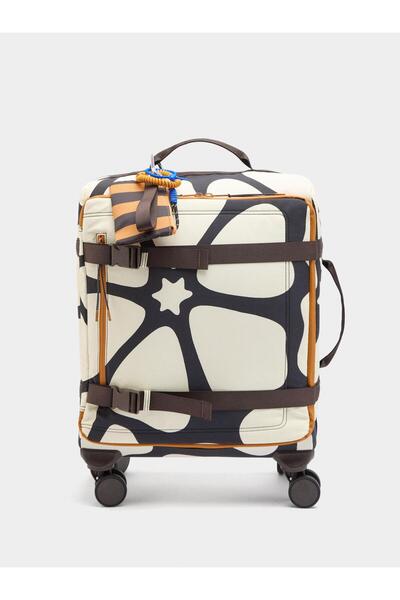 PARFOIS Desenli Teknik Kumaş Seyahat Valizi