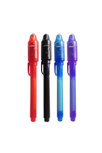 Choice ٤ أقلام حبر غير مرئي بألوان متنوعة، من ٤ إلى ١٢ قلم تجسس مزود بضوء فوق...