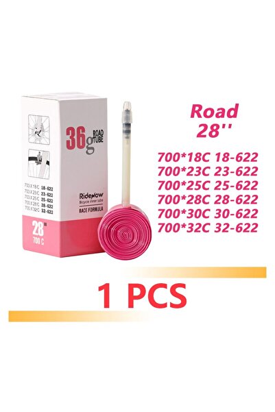 Choice4 700c SV65mm Gray RideNow Ultralight Bike Inner Tube 700 X18 32 Road M...