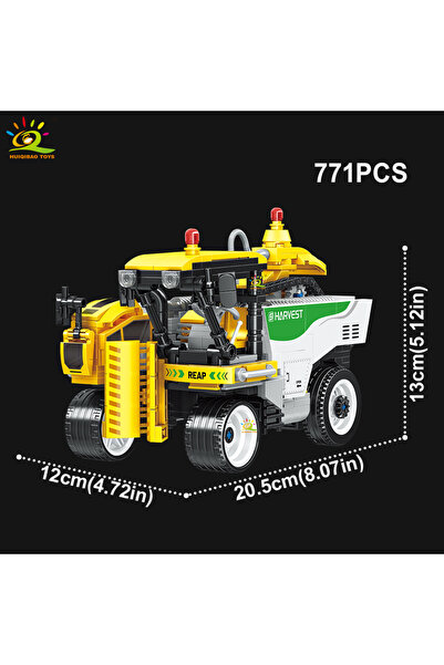 Choice3 NO.08 No box HUIQIBAO Farmer Truck model Building Blk Tractor Cultiva...