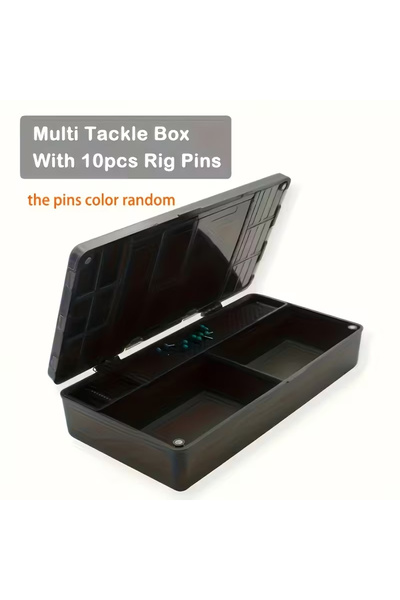 Choice صندوق تخزين معدات صيد الكارب، لون أخضر داكن، قطعة واحدة، صندوق منظم أد...