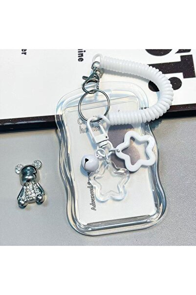 Choice غطاء بطاقة حافلة بيضاء بسيطة شفافة لطالب الحرم الجامعي وبطاقة وجبة وبط...