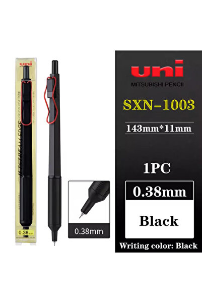 Choice 1 pc Black 0.38mm Uni SXN-1003 JETSTREAM EDGE Ballpoint Pens Ultra-fin...
