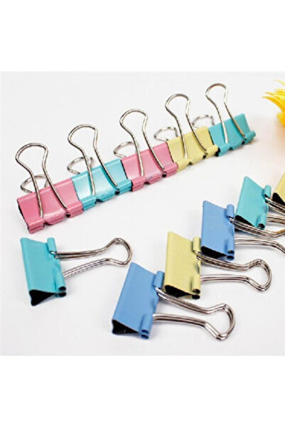 Choice Mixed Color 60pcs/lot 15mm Colorful Metal Binder Clips Paper Clip Offi...