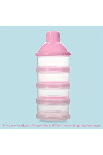 Choice Pink Baby Milk Powder Box Large Capacity Colorful Multi Layer Food Sup...