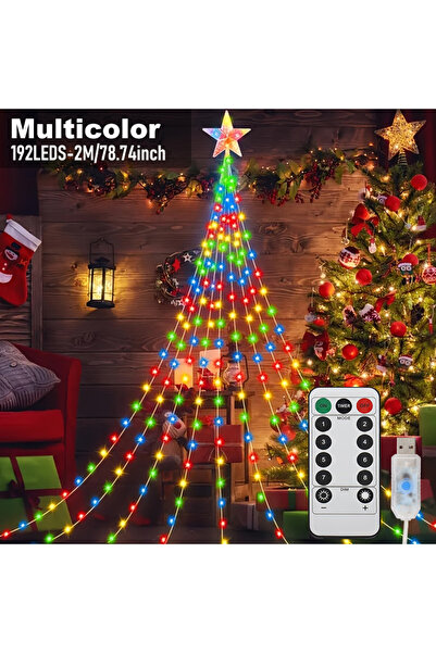 Choice Multicolor 2M 2M/3M USB Christmas Decorations Star String Lights 8 Lig...