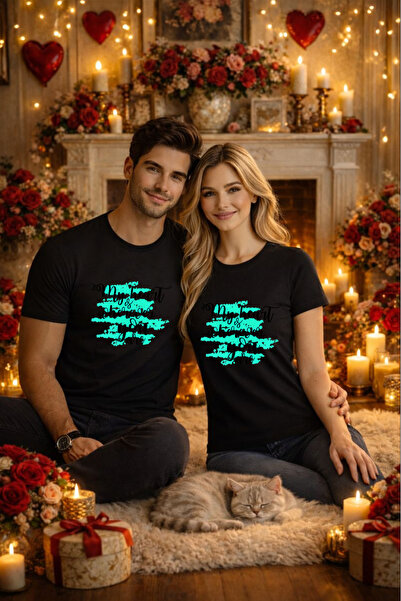 MVRDAR Tricou unisex pentru cupluri, Valentine's Day, Craciun, aniversari si ...