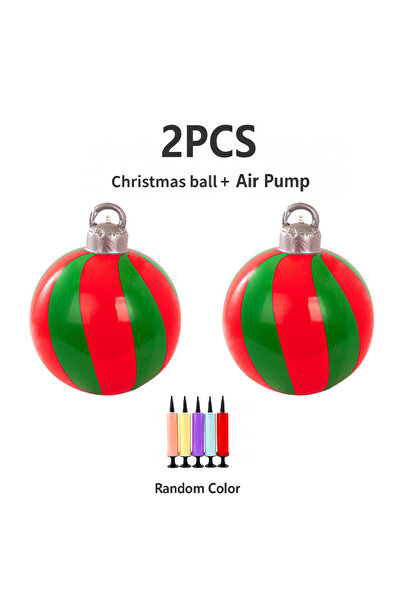 Choice قطعتان ومضخة، قطعتان من كرات الزينة القابلة للنفخ المصنوعة من مادة PVC...