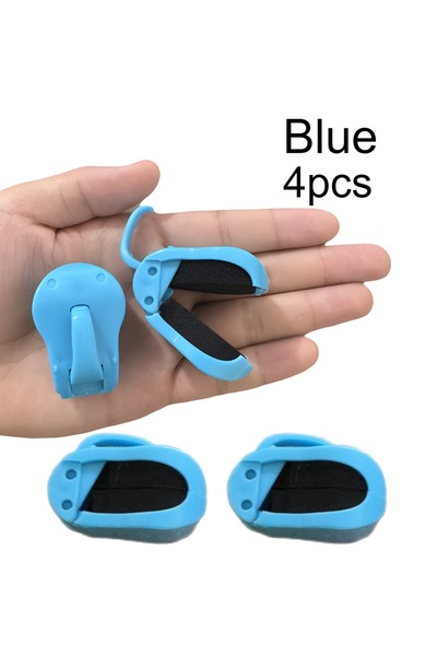 Choice 4 قطع - أزرق، 4 قطع/مجموعة، مشبك تثبيت سريع لصنارة الصيد، حامل صنارة ص...