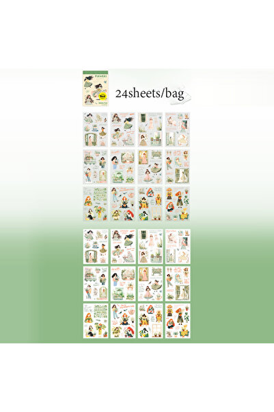 Choice1 S25984-2 Mr Paper,kawaii stickers Character Scenography Sticker Book ...