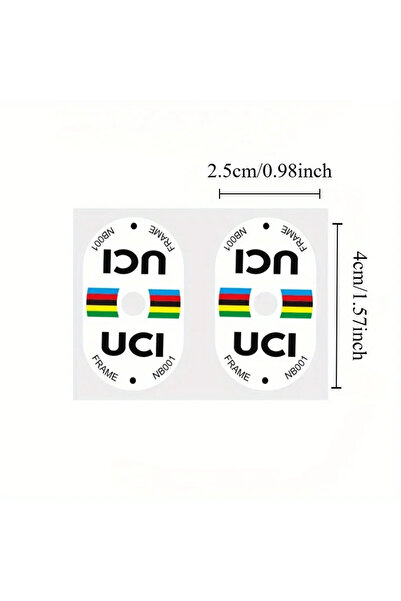 Choice White-2pcs 2PCS UCI Certified Bicycle Valve Stickers Durable Scratch-R...
